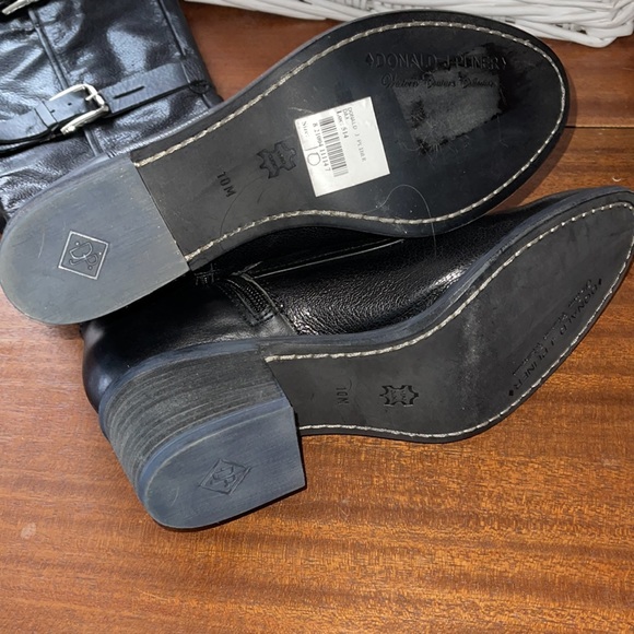 Sexy Donald Pliner black boots size 10 WORN ONCE - Picture 3 of 7